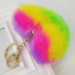 Rainbow heart keyring nz
