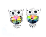 Rainbow owl earrings nz