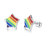 Rainbow star earrings nz