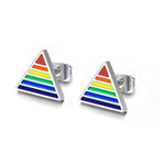 Rainbow triangle earrings nz