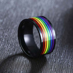 Rainbow wolf ring nz