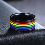 Rainbow wolf ring nz