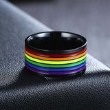 Rainbow wolf ring nz