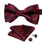 Red and black bow tie Baroque red nz