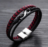 Red and Black Infinity Bracelet nz