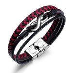Red and Black Infinity Bracelet nz