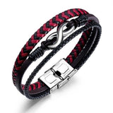 Red and Black Infinity Bracelet nz