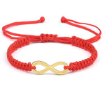 Red and Gold Infinity Bracelet nz