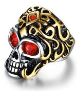 Red Eye Skull Ring 57 mm nz