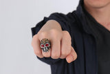 Red Eye Skull Ring nz