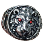 Red Eyes Lion Ring 54.5 mm nz