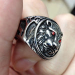 Red Eyes Lion Ring nz