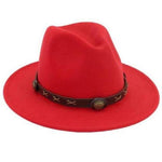 Red felt hat Dark red nz