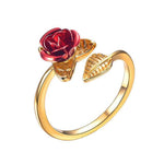Red flower ring Golden nz