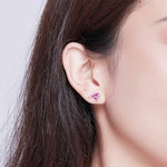 Red heart angel earrings nz