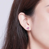 Red heart angel earrings nz