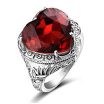 Red Heart Garnet ring nz