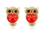 Red owl crystal earrings nz