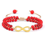 Red pearl infinity bracelet nz