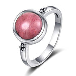 Red rhodochrosite ring nz