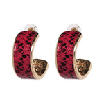 Red skinned Snake Earrings nz