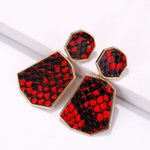 Red snake earrings nz