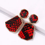 Red snake earrings nz