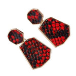 Red snake earrings nz
