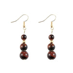 Red Tiger Eye Earrings Golden nz