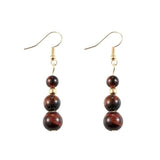 Red Tiger Eye Earrings Golden nz