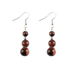 Red Tiger Eye Earrings Steel nz