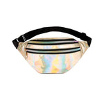Reflective leather bum bag Yellow nz