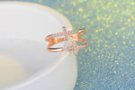 Religious silver ring Rose gold nz