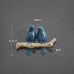Resin key holder 2 bluebirds nz