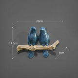 Resin key holder 2 bluebirds nz