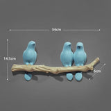 Resin key holder 3 Cians birds nz