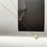 Resin pearl necklace 14 K gold nz