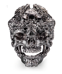 Retro biker ring 57 mm / Black nz
