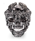 Retro biker ring 57 mm / Black nz