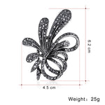 Retro flower brooch Black nz