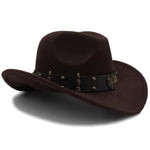 Retro style felt hat Brown / 57 59 cm nz