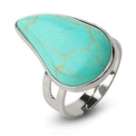 Retro turquoise stone ring nz