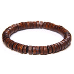 Retro wooden bracelet Brown / 17 cm nz