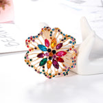 Rhinestone brooch Gold nz