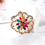 Rhinestone brooch Gold nz