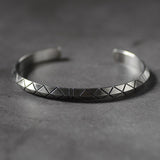 Rigid silver bangle Silver nz