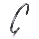 Rigid steel Bangle Black nz