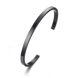 Rigid steel Bangle Black nz