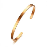 Rigid steel Bangle Gold nz
