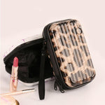 Rigid travel make up case Leopard / 18X11X5cm nz